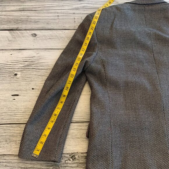 Vintage Union Made Harry Rosen Black White Wool Blazer Sport Coat - Picture 16 of 16